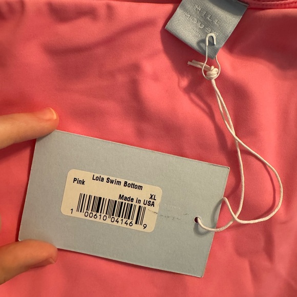NEW SOLD OUT!! HILL HOUSE HOME LOLA HIGH WAISTED SWIM BOTTOM PINK SIZE XL NWT - Picture 4 of 6